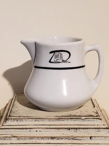 Vintage Restaurant Ware Dinkler Hotel Advertising Creamer / Black graphics - Picture 1 of 3