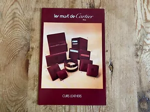 VINTAGE - Booklet les must de CARTIER Folleto - CUIRS - LEATHERS - PIEL - Bild 1 von 2