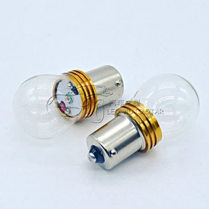 2x 5W Bau15s 581 PY21W 7507 CAR LED Turn Signal Light Bulb Reverse Light Amber - Picture 1 of 7