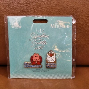 Disney The Little Mermaid Duos  Scuttle & Sebastian 2 Pin Set Smooth Talker  - Picture 1 of 13