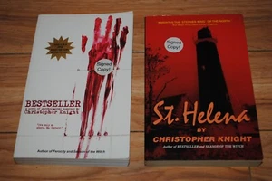 2 Christopher Knight Books SIGNED COPIES Bestseller St. Helena Johnathan Rand - Picture 1 of 3