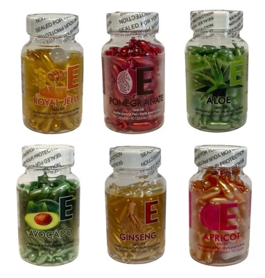 Amazing Shine Vitamin E Skin Oil - Dry Skin & Wrinkles Anti-Aging (90 Capsules) - Image 1 of 4