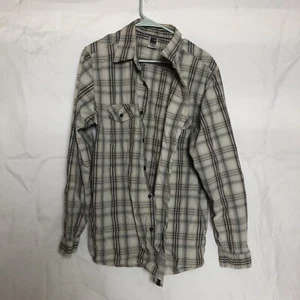 The North Face Men's Button Up Shirt Size Large Long Sleeve Cooling Plaid - Picture 1 of 4