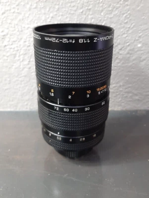 Vintage CHROMA-Z 1:1.8 f=12-72mm 100022 LENS MADE IN JAPAN - Image 1 of 3