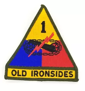 Parche original de primera división blindada edición del ejército antiguo Ironside color completo USGI - Imagen 1 de 2