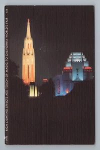 Night Golden Gate Expo San Francisco California Postcard - Picture 1 of 2