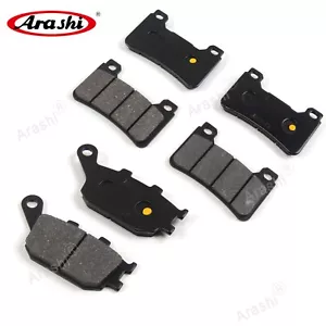 Organic Front and Rear Brake Pads For Honda CBR1000RR Fireblade 2004 2005 - Picture 1 of 4