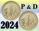 2024 P &D American Innovation $1 Dollar - Alabama - Us Mint - Unc - Set 2 coin