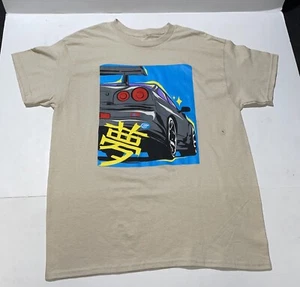 Nissan Skyline R34 T-Shirt Größe L hellbraun neu mit Etikett - Bild 1 von 9