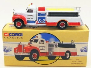Corgi 1/50 Scale Model Fire Engine 98486 - Mack B Series Pumper Paxtonia - Picture 1 of 4
