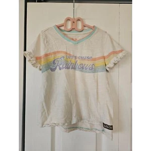 Matilda Jane Lets Chase Rainbows Tshirt Sz 6 - Picture 1 of 3