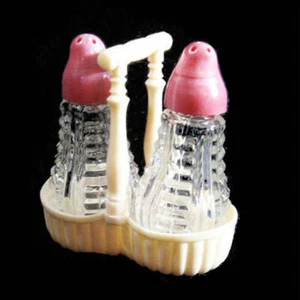 "Cesta de plástico crema de vidrio en miniatura conejo de colección 2,5" - Imagen 1 de 5