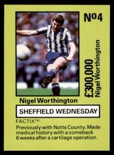 Emlyn Hughes' Team Tactix - Worthington (Sheffield Wednesday) No. 4