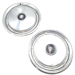 Buick 1974-77 Estate, Wagon & LeSabre OEM 15" Wheel Hub Caps Silver (Set of 2) - Picture 1 of 18