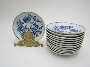 AZUL DANUBIO Reg EE. UU. Pat Off Cinta Platillo Flor de Cebolla De Colección c1951-1976 - Imagen 1 de 4
