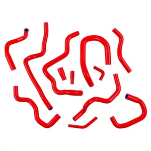For Ford Fiesta Mk7 ST180 2016-2023 Silicone Coolant Hose Pipe kits Red 2022 21 - Foto 1 di 12