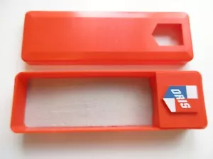 Oris vintage 1970's orange plastic watch box N.O.S. - 13 x 4.2 x 2 cm Ref. OR 6. - Picture 1 of 5