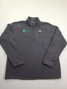 Patagonia Better Sweater Mens Large Black 1/4 Zip Outdoor Fleece - Picture 1 of 10