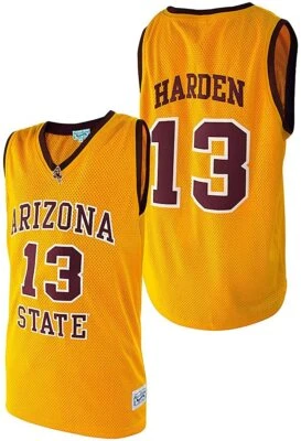 Camiseta deportiva de jugador de la NCAA dorada marca retro James Harden de Arizona State Sun Devils para hombre Foto 1 de 4