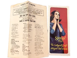 Somethin Else Waschmittel Wischreinigung Vintage Werbung Prospekte Mid Century - Bild 1 von 2