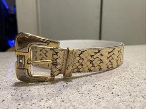 Milor Womens Genuine Snakeskin Southwestern Belt Small Medium - Picture 1 of 13