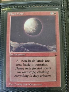 Blood Moon Magic the Gathering MTG The Dark, Rare, LP - Picture 1 of 1