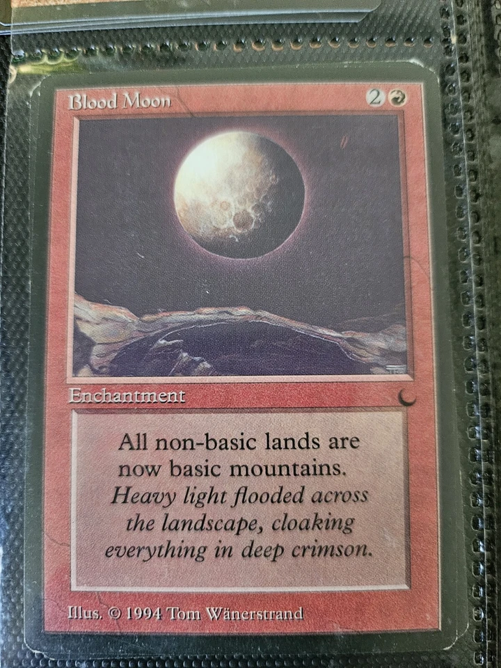 Blood Moon Magic the Gathering MTG The Dark, Rare, LP - Image 1 of 1