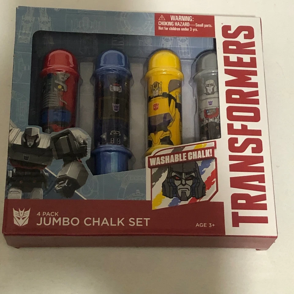 Transformers Jumbo Tiza Pack de 4 Piezas Juguete T2 Foto 1 de 2