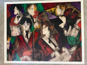 2002 Linda Le Kinff GRAND ORCHESTRA Signed 25 X 31 7/8 INCHES Seriolithograph - Picture 1 of 4