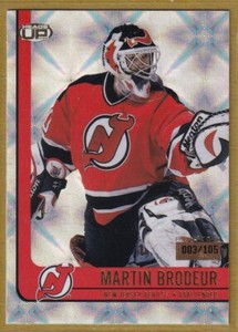 2001-02 Pacific Heads Up Premiere Date #56 Martin Brodeur /105