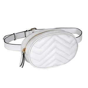 White Fanny Packs for Women Fashionable Small Waist Bags Waterproof Belt Bag ... - Picture 1 of 6