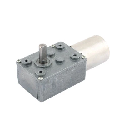 DC 12V 120RPM 6mmx13mm D-Form Welle Elektrisch Leistung Turbo Wurm Getriebemotor - Bild 1 von 2