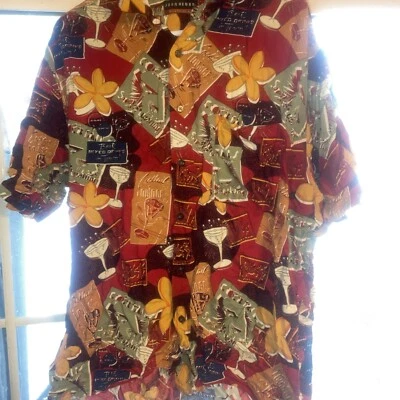 John Henry Viva Tropical Mens Size XL Short Sleeve Hawaiian Button Down Shirt - Image 1 of 4