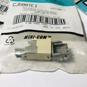 5pcs. PANDUIT Mini-com TX-5(TM) Jack Module (CJ588TEI) Cat5 Type RJ45 8 Wire - Afbeelding 1 van 7