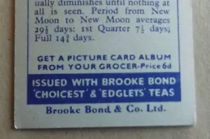 BROOKE BOND OUT INTO SPACE , ISSUED WITH, SINGLES FOR SALE 1958 TRADE CARDS - Picture 1 of 19