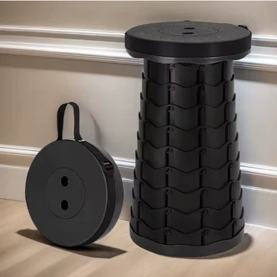 Sedia Da Campeggio Sgabello Telescopico Portatile Pieghevole - Immagine 1 di 3