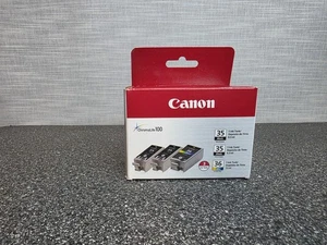 Paquete de 3 cartuchos de tinta Canon - 2 PGI-35 negro 1 CLI-36 color nuevos ENVÍO GRATUITO - Imagen 1 de 6