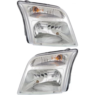 For Ford Transit Connect Headlight 2010 11 12 2013 Pair w/Bulbs For FO2502296 - Image 1 of 4