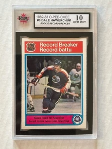 Dale Hawerchuk 1982-83 OPC O-Pee-Chee #3 Rookie RB KSA 10 GEM MT HOF JETS T582 - Picture 1 of 2