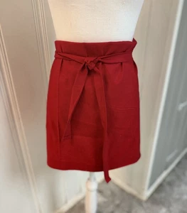 Gefütterte rote Damen SCHÜRZE Servierer halbe Taille Lehrer Künstlerschürze doppelseitig - Bild 1 von 1