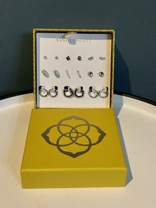 Kendra Scott Ohrstecker Geschenkset 9 Stück in Silber, neu im Karton - Bild 1 von 3