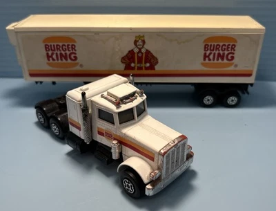 1978 Matchbox Superkings Peterbilt Burger King Semi Truck & Trailer G398 - Image 1 of 4