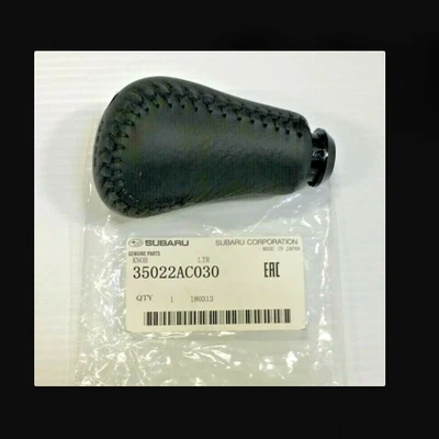 Subaru Impreza WRX Legacy 5MT Leather Gear Knob 35022-AC030 OEM - Image 1 of 2