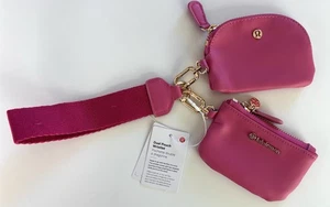 Braccialetto Lululemon doppio marsupio rosa fucia nuovo con etichetta - Foto 1 di 1