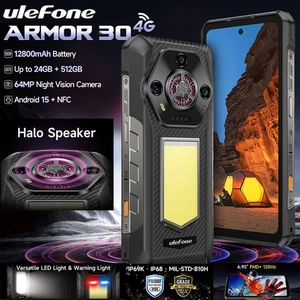 Ulefone Armor 30 Rugged Phone Android 15 Mobile Waterproof 12800mAh Loud Speaker - Picture 1 of 23