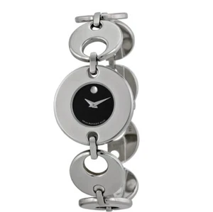Movado Museum Buleto Donna Nero Museum Quadrante - Acciaio Inox, 0605918 - Picture 1 of 1