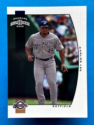 2005 Donruss Team Heroes Carlos Lee #77 - Image 1 of 2