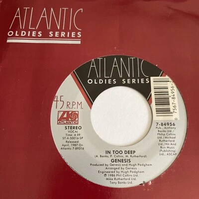 Genesis 45 In Too Deep / Mama NEW reissue unplayed Phil Collins RARE jukebox - Image 1 of 3
