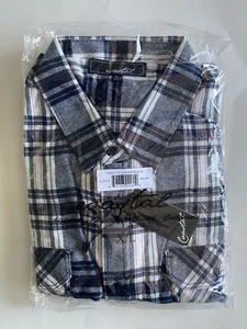 Coastal Mens Long Sleeve Snap Button Down Plaid Check Casual Shirt, Size XL - Picture 1 of 2