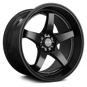 (1) 17x8 +35 XXR 555 5x100,5x114.3 Flat Black Wheel - Picture 1 of 2